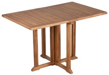 Klapptisch Helston Teakholz 120 x 80 cm Balkontisch Kaffeetisch Gartentisch