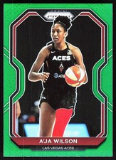 2021 Panini Prizm WNBA #13 A'ja Wilson Prizms Green