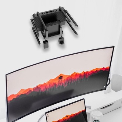Wall Mount Shelf For WiFi Routers Modem With Hook Holds Device Up To 45mm Thick