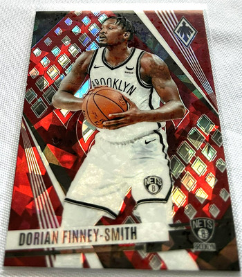 2023-24 Panini Phoenix Basketball Dorian Finney-Smith Nets Red Cracked Ice #223