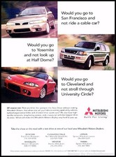 1998 Mitsubishi Eclipse Galant Vintage Advertisement Print Art Car Ad J370
