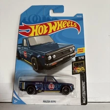 Hot Wheels Nightburnerz 7/10 Blue Mazda Repu Pick Up Truck 138/250￼NIP