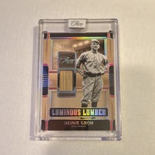 2025 Panini Three and Two Heinie Groh LUM-HG Reds Holo Silver /25 