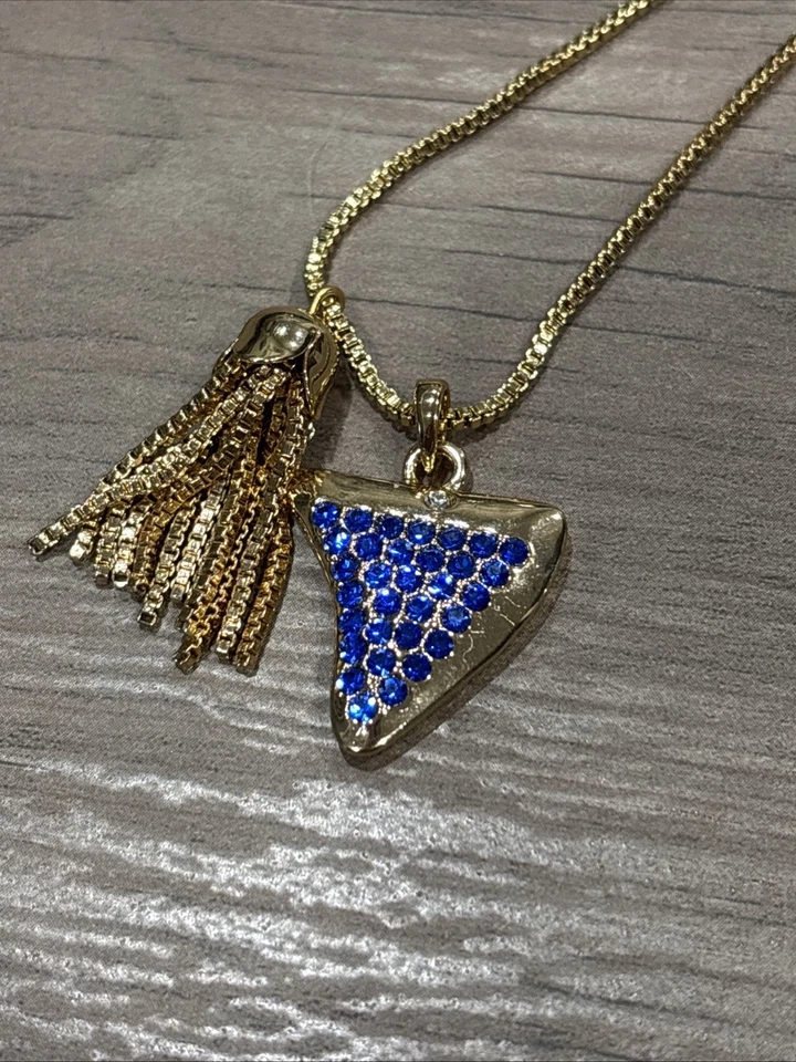 Collar Borla Park Lane E Live From The Red Carpet Tono Dorado Azul Estrás’s Foto 3 de 4