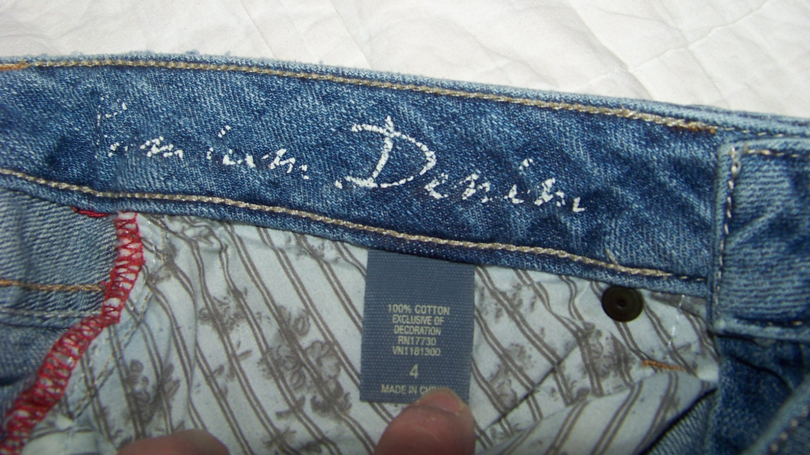 Women's Converse One Star Distressed Jeans - Size 4 - The Tomboy thumbnail 7