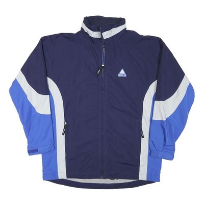 ODLO Herren Zip-Jacke L Navy/Hellblau Polyester-Mix Colourblock