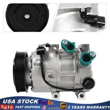 Air AC Compressor w/ Clutch For 11-14 Hyundai Sonata/ 2011 Kia Optima 2.0L 2.4L