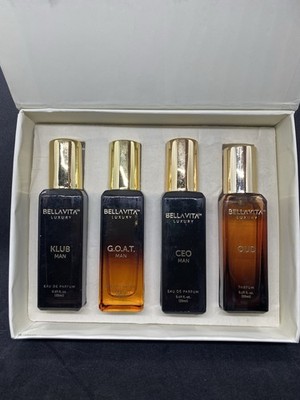 Bellavita Luxury Perfume Gift Set For Him 4 Pc EDP Parfum 20ml Each