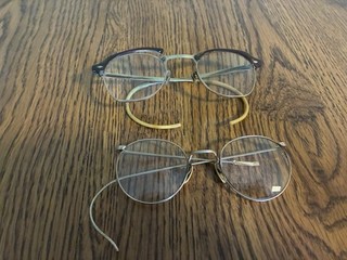 Two Pairs 1/10 12K Gold Filled Vintage Eyeglasses Biofocal Damaged