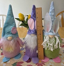 Spring Gnome Set of 3  Gnomes with weighted bottoms