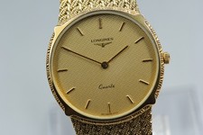 [Near MINT]  LONGINES 150 6773 30mm  Gold Dial Men's Watch Quartz From JAPAN