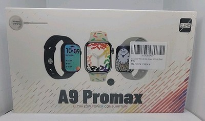 A9 Promax Smartwatch 2.2  HD Bluetooth Fitness Tracker Android iOS New Sealed 