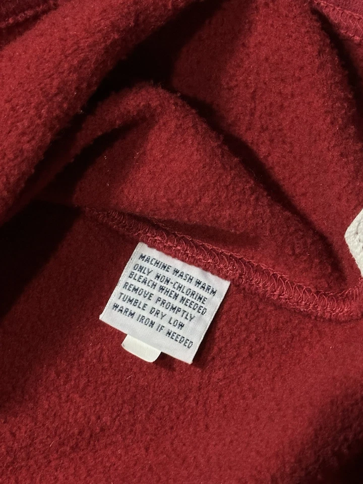 Vintage Polo Ralph Lauren Rugby Shirt Mens Medium Blue Red Brown Striped - Image 4 of 4