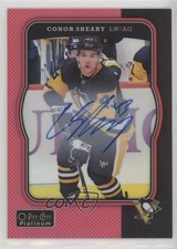 2017-18 O-Pee-Chee Platinum Retro Rainbow Red Auto Conor Sheary #R-49 Auto ay5
