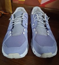 On Low Top Lace-Up Athletic Sneakers Purple/White/Gray Womans US 9