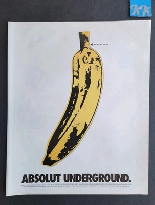Velvet Underground Absolut Promo Print Advertisement 2001