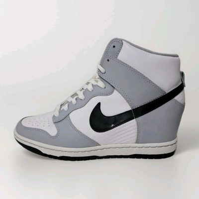 NIKE DUNK SKY HI WEDGE GRÖßE UK 6 EUR 40 (528899 011) WEISS / GRAU / SCHWARZ