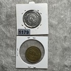 1964 & 1993 Argentina 25 Peso Sunface. 1st Year Issue. 1993 50 Centavos 2 Coins — photo 8