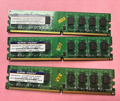  Super Talent 6GB (3X2GB) 128X8 DDR2-800 PC6400 RAM MEMORY T800UB2GSA
