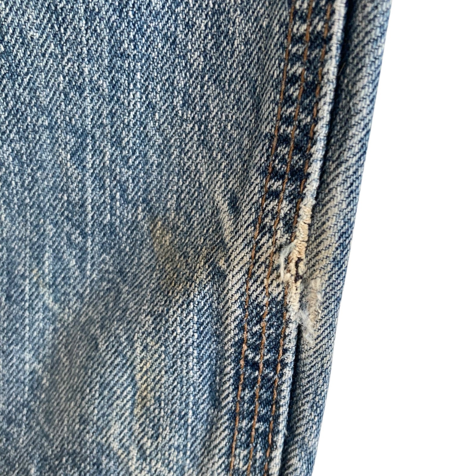 Carhartt Traditional Fit Bootcut Faded Mid Wash Western Gorpcore Jeans Sz 36x34 thumbnail 11