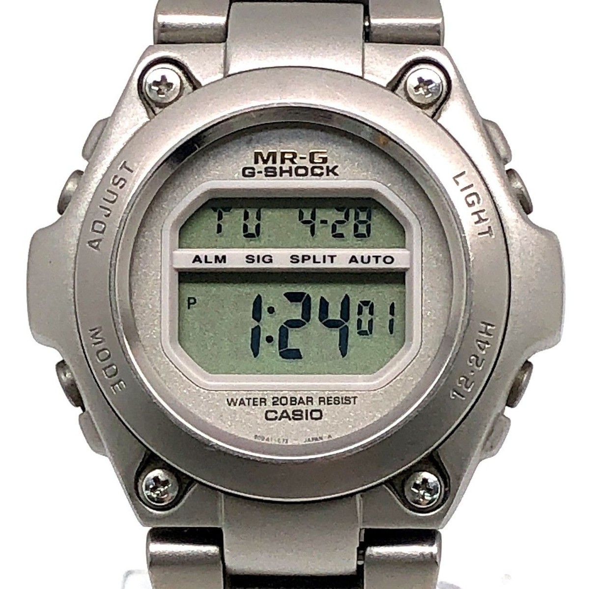 竹*中様 CASIO G-SHOCK MR-G MRG-100T G-SHOCK MR-G MRG-100T-8 Titanium Full Metal EL Backlight Used from