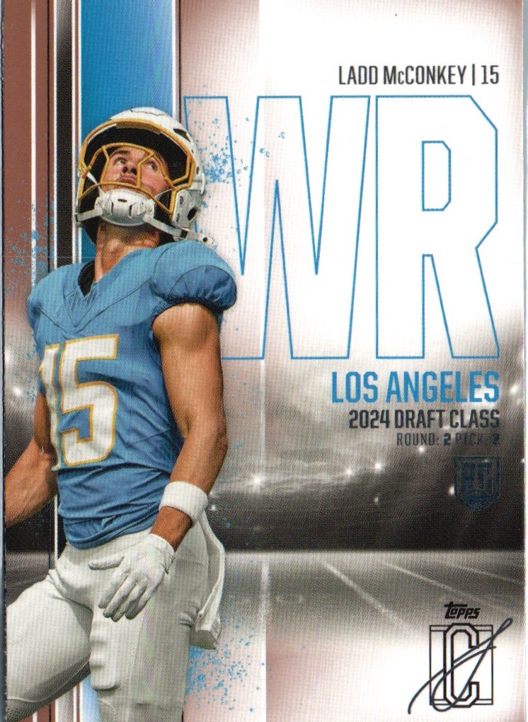 2024 Topps Signature Class #135 Ladd McConkey Bronze