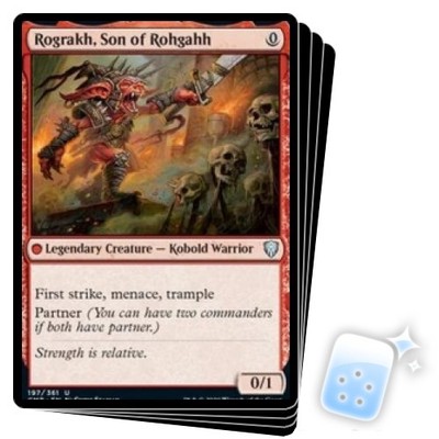 mtg rograkh son of rohgahh commander deck ROGRAKH, SON OF ROHGAHH X4 Commander Legends Magic MTG MINT CARD