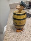 J. Chein & Co. 1930s Popeye in a Barrel Wind-Up Tin Toy — photo 4