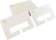 100Pcs White Paper Cardboard Hair Accessory Display Holders for Bows, Clips, ...