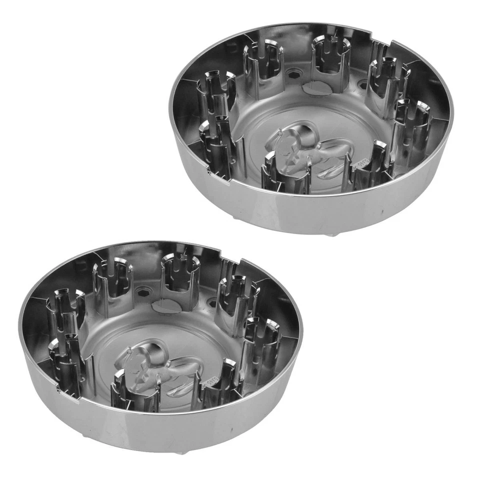 OEM Wheel Center Hub Cap Pair Set of 2 LH & RH Front Chrome for Ram 3500 DRW - Image 3 of 4