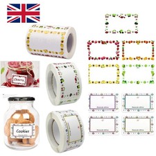 250/500pcs Jam Labels Food Freezer Label Self Adhesive Sticky Jars Bottle UK