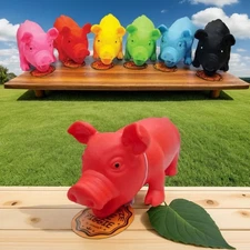 Squeeze Me  Color Piggie  with Sound  Animolds Squeeze Pig Toys 8"