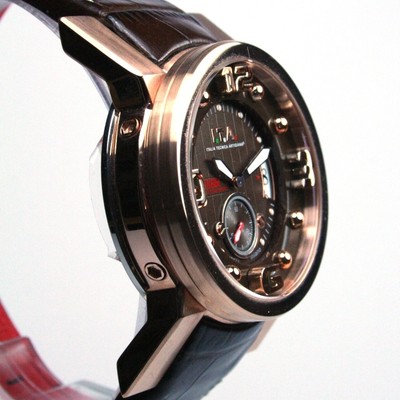 ITA Lounge 00.09.04 10atm Quartz Rose Gold Case Italian Design for 