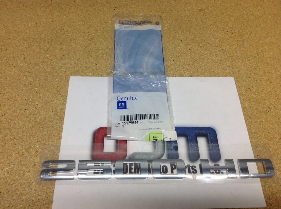 Chevrolet Silverado GMC Sierra RH LH puerta delantera 2500 HD placa emblema Foto 3 de 3