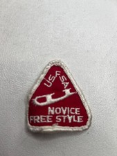 Vintage Ice Skate USFSA NOVICE FREE STYLE Figure Skating Patch T152