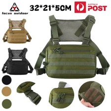 Chest Bag Vest Pack Tactical Harness Functional Large Capacity Casual Travel AU