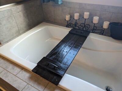 Bath Tub Table Tray Reclaimed Wood