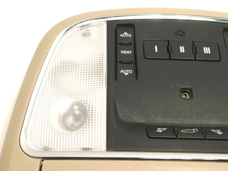 ✅ Jeep Grand Cherokee 2014-2018 consola superior beige techo corredizo escarcha luces mapa Foto 4 de 4