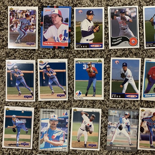 Lot 26 Montreal Expos Baseball Cards 80s 90s 2000s Cabrera Schneider Vazquez - Picture 2 of 4