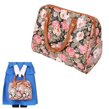 CARPET BAG FLORAL PROP NANNY POPPINS COSTUME OUTFIT ACCESSORY HANDBAG MARY