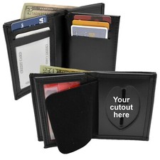 Perfect Fit Custom Badge Wallet Police Corrections Bifold Leather Many Agencies