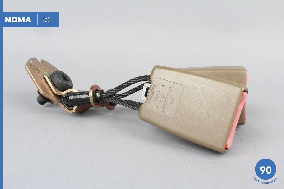 Оригинальная задняя левая и центральная двойная пряжка ремня безопасности 98-03 Jaguar XJ8 XJR X308 AEK - Изображение 3 из 4