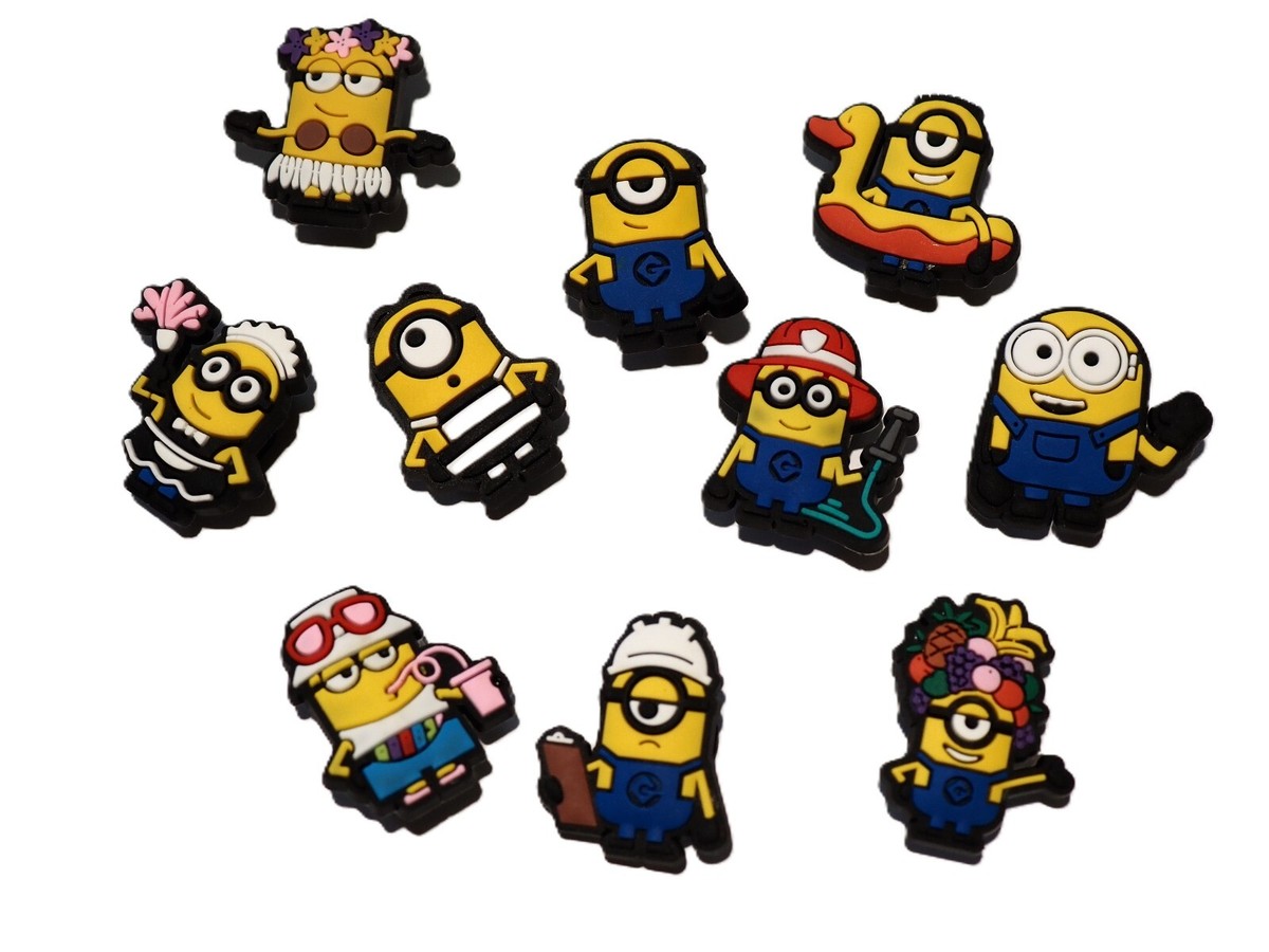 Dave Crocs Minions Jibbitz 254 10 Pcs Minions Shoe Charms Suitable