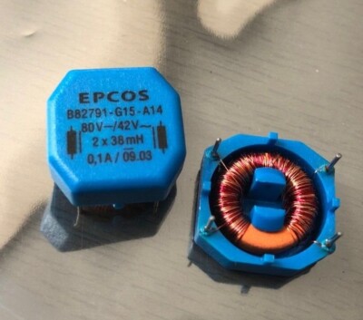 EPCOS - B82791-615-A14 Powerline Drossel 80V -/42V 2 x 38mH 2 Stück Z3403