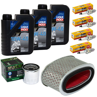 Wartung 3L Öl für Honda VT 750 C Shadow 06-16 Set Luftfilter Ölfilter Zündkerze
