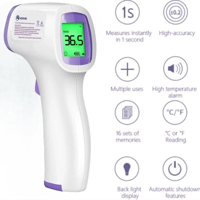 Infrared Thermometer No Touch Digital Thermometer Fever Alarm Instant Accuracy
