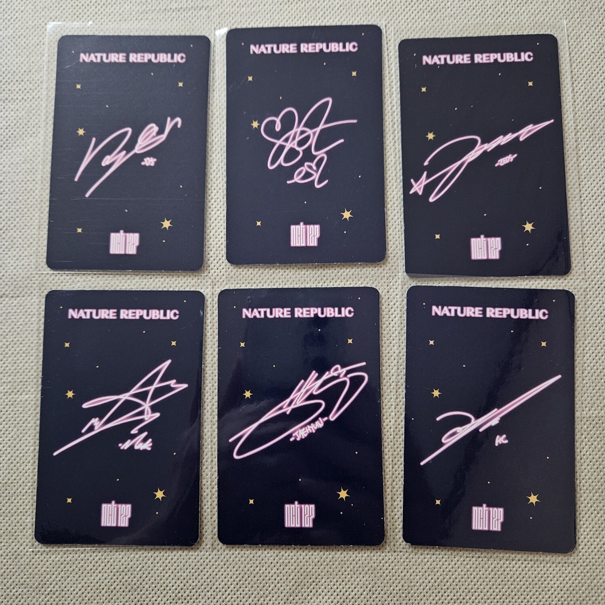 NCT 127 X NATURE REPUBLIC OFFICIAL 2023 SELFIE PHOTOCARD K
