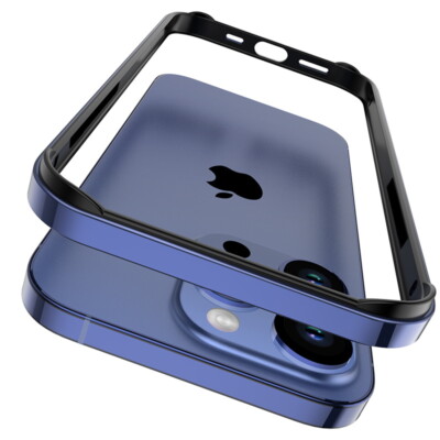 Rahmenhülle für iPhone 15 14 Pro Max 13 12 11 XR X Metall Aluminium Schutzhüllen