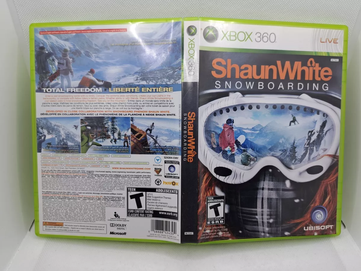Shaun White Snowboarding Xbox 360 Disc like new eBay
