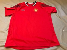 Manchester United Mens Large Jersey Shirt Football Soccer Red MUFC Short Sleeve